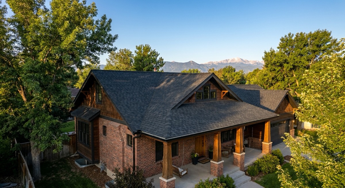 Denver home with new roof by Hearthstone Roofing